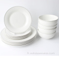 New Style Porcelain Crockery Dinner sets pour restaurant